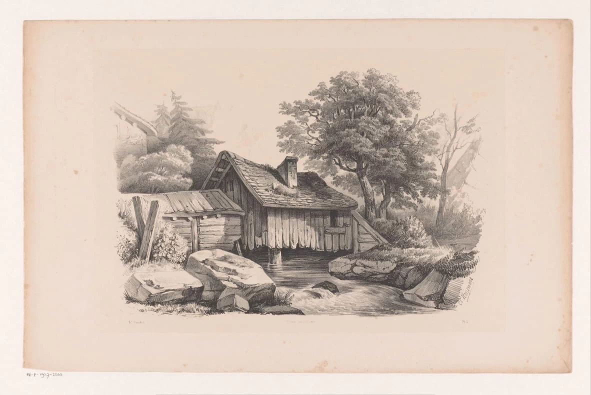 Casa in legno sopra il fiume - Rijks Museum, Amsterdam